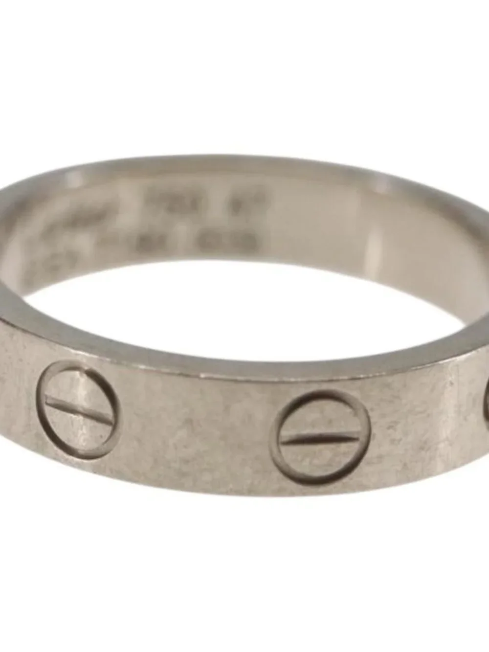CARTIER Mini Love Ring 18K Gold(750) Silver Auth 162882SM